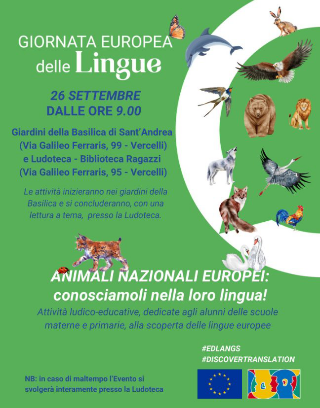 Giornata europea delle Lingue: a Vercelli un evento dedicato ai più piccoli