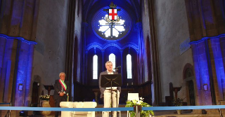 Vercelli - La Basilica di Sant’Andrea gremita per la conferenza di Alessandro Barbero