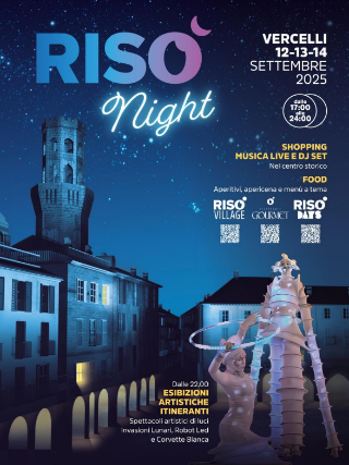 Vercelli si anima con le Riso’ Night: tre giorni di musica, cibo e spettacoli